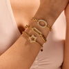 18K Gold-Plated Rhinestone Chain Bracelet test