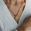 18K Gold-Plated Zircon Heart Necklace test