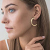 Chunky C-Hoop Earrings test