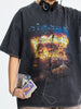 Men's Vintage Graphic Round Neck Oversized T-Shirt test