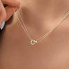 Double Strand 925 Sterling Silver Necklace test