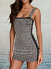 Rhinestone Embellished Bodycon Mini Dress test