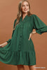 Umgee Smocked Ruffle Detail Tiered Mini Dress test