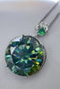 20 Carat Moissanite 925 Sterling Silver Pendant Necklace test