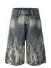 Men's Acid Wash Denim Shorts test