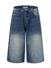 Men's Washed Denim Bermuda Shorts test