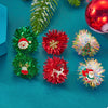 Christmas Asymmetrical Tinsel Ball Earrings test