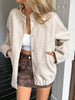 Snap Down Dropped Shoulder Jacket test