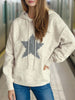 Drawstring Star Long Sleeve Hooded Sweater test