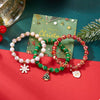 3 Piece Christmas Charm Beaded Bracelet test