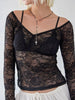 Lace Sheer Long Sleeve T-Shirt test