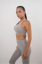 I Am Glowing Frosty Gray Quick Dry Butter Bra