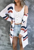 Contrast Openwork Open Front Long Sleeve Cardigan test