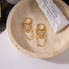 18K Gold-Plated Chain Hoop Earrings test