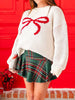 Bow Round Neck Dropped Shoulder Sweater test