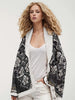 Open Front Long Sleeve Graphic Cardigan test