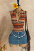 Ethnic Print Halter Neck Cami test