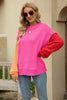 Angel Wings Color Block Round Neck Dropped Shoulder Sweater test