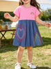 Children's Heart Embroidered Casual Dress test
