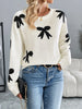 Perfee Bow Graphic Round Neck Long Sleeve Sweater test
