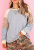 Floral Patchwork Raglan Sleeve Sweatshirt test