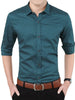 Men's Plus Size Slim Fit Dotted Pattern Shirt test