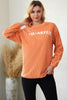 Round Neck Dropped Shoulder THANKFUL Graphic Sweatshirt test