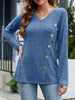 V-Neck Long Sleeve T-Shirt test