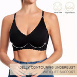 3pcs Women's Sexy Backless Push Up Bra U Shape Adjustable Straps Seamless Nylon Underwear High Support Hand Wash