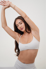 My Time Is Divine Lime White Cross-Back Butter Soft Bra