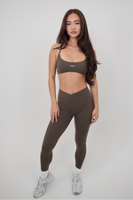 My Time Is Divine Brown Sculpt V-Waist Legging