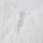 Women's 2026 Trendy White Fluffy Fur Sleeveless Cropped Top Soft Fuzzy Blouse Casual Party Daily Streetwear Fashion Top