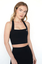 I Am Wonderful Halter Neck Black Bra