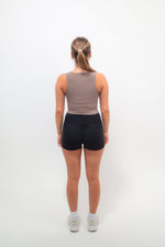 I Am Self Love Ribbed Quick-Dry Butter Taupe Tank