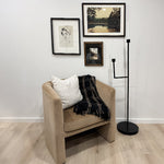 50 Inch Black Iron Floor Candelabra