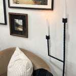 50 Inch Black Iron Floor Candelabra