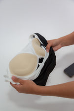 I Am Evolving Colorblock Quick Dry Butter Black Bra