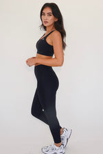 I am Beautifully Radiant Quick Dry Black Yoga Legging