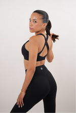 I Am Glowing Black Quick Dry Butter Bra