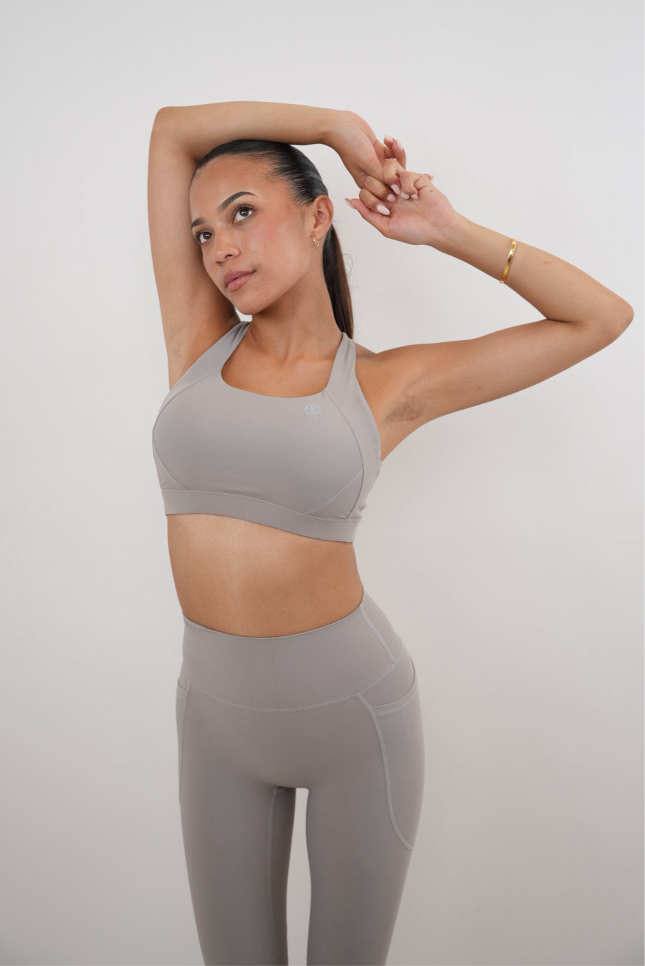 I Am Glowing Frosty Gray Quick Dry Butter Legging