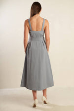 CALIFORNIA DREAMING WOVEN MIDI DRESS