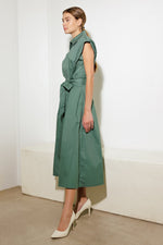 DEEPER CONNECTION WOVEN MIDI DRESS