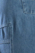 THE GENEVIEVE DENIM MIDI DRESS