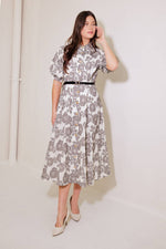 TIME AFTER TIME WOVEN MIDI DRESS