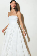 NEO BREEZE WHITE MIDI DRESS