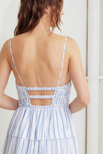 BREEZE NOTE WOVEN MIDI DRESS