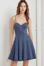 WEEKEND COMMAND DENIM MINI DRESS