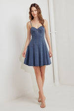 WEEKEND COMMAND DENIM MINI DRESS