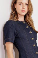 INDIGO TEMPO DENIM MINI DRESS
