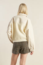 GO-GETTER GIRL SWEATER TWILL JACKET